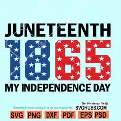 Juneteenth 1865 independence day SVG