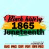 Juneteenth 1865 svg