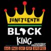 Juneteenth Black King SVG