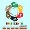 Juneteenth SVG file for cricut