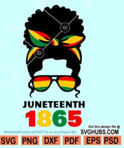 Juneteenth afro woman SVG