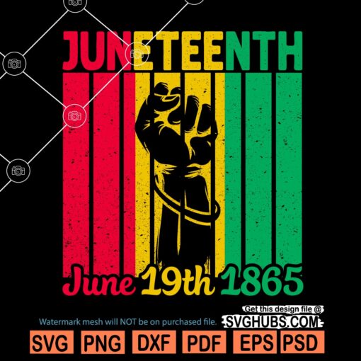 Juneteenth fist SVG