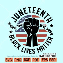 Juneteenth fist SVG