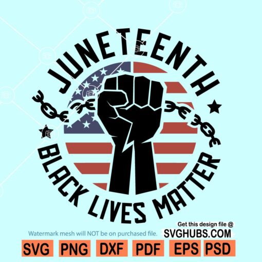 Juneteenth fist SVG