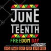 Juneteenth freedom day SVG