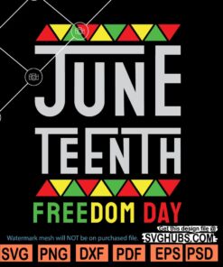Juneteenth freedom day SVG