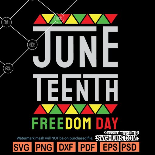 Juneteenth freedom day SVG