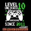 Level 10 Unlocked svg