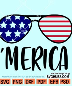 Merica sunglasses svg