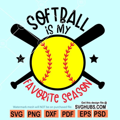 Softball is my favorite season SVG