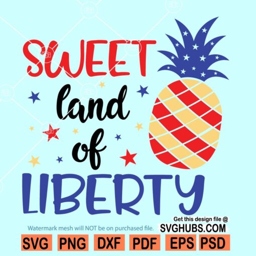 Sweet land of liberty svg