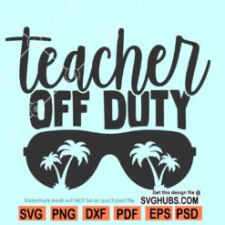 Teacher off duty SVG