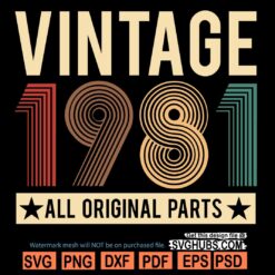Vintage 1981 svg