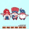 Three patriotic gnomes SVG