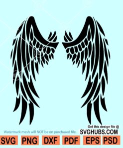 Angel wings SVG