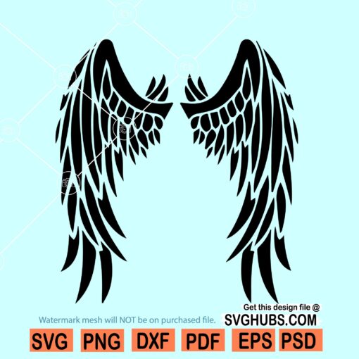 Angel wings SVG