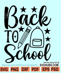Back to school SVG