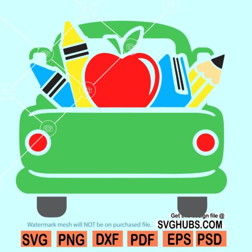 Back to school truck SVG