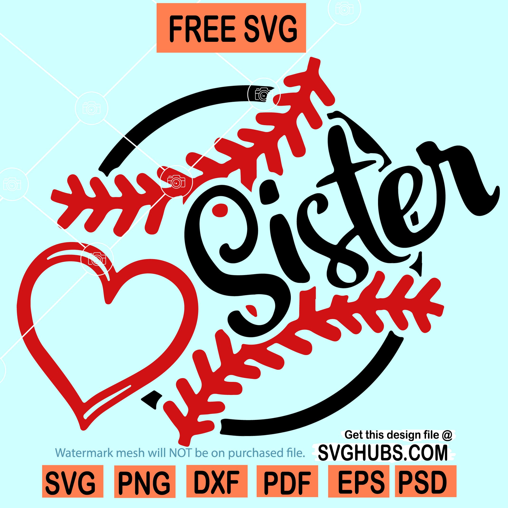 Baseball Sister Svg Free Baseball Svg Free 