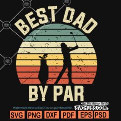 Best dad by par SVG