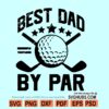 Best dad by par SVG
