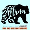 Floral mama bear SVG
