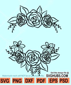 Flower border SVG