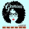 Gemini afro girl SVG