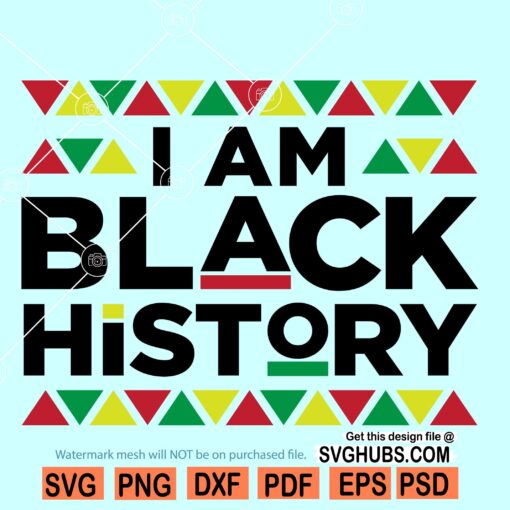 I am black history SVG