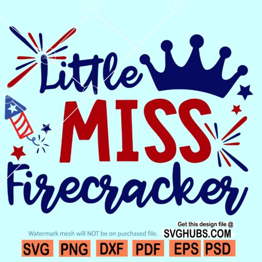 Little miss firecracker SVG