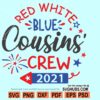 Red White and Blue Cousins crew SVG