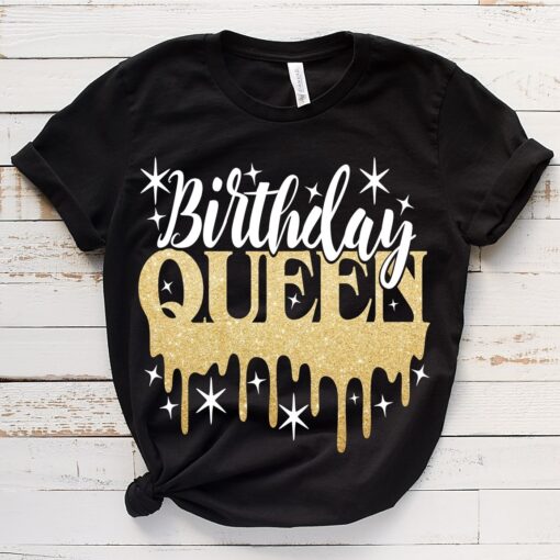 Birthday Queen Drip SVG