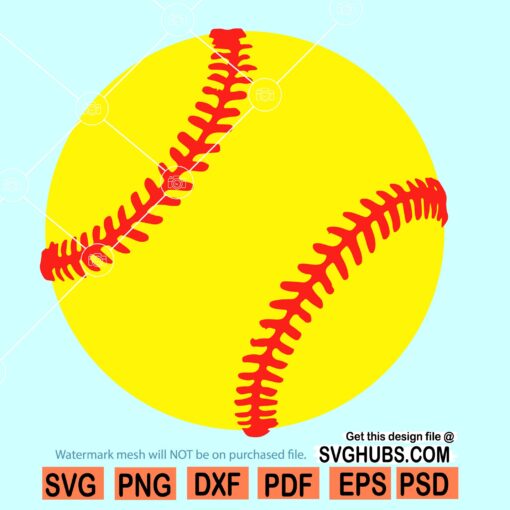 Softball ball Svg