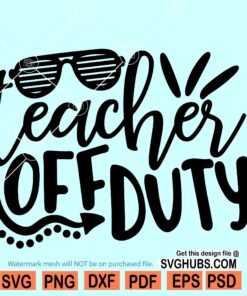 Teacher off duty SVG