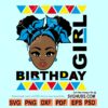 Afro birthday girl SVG