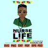Black nurse life SVG