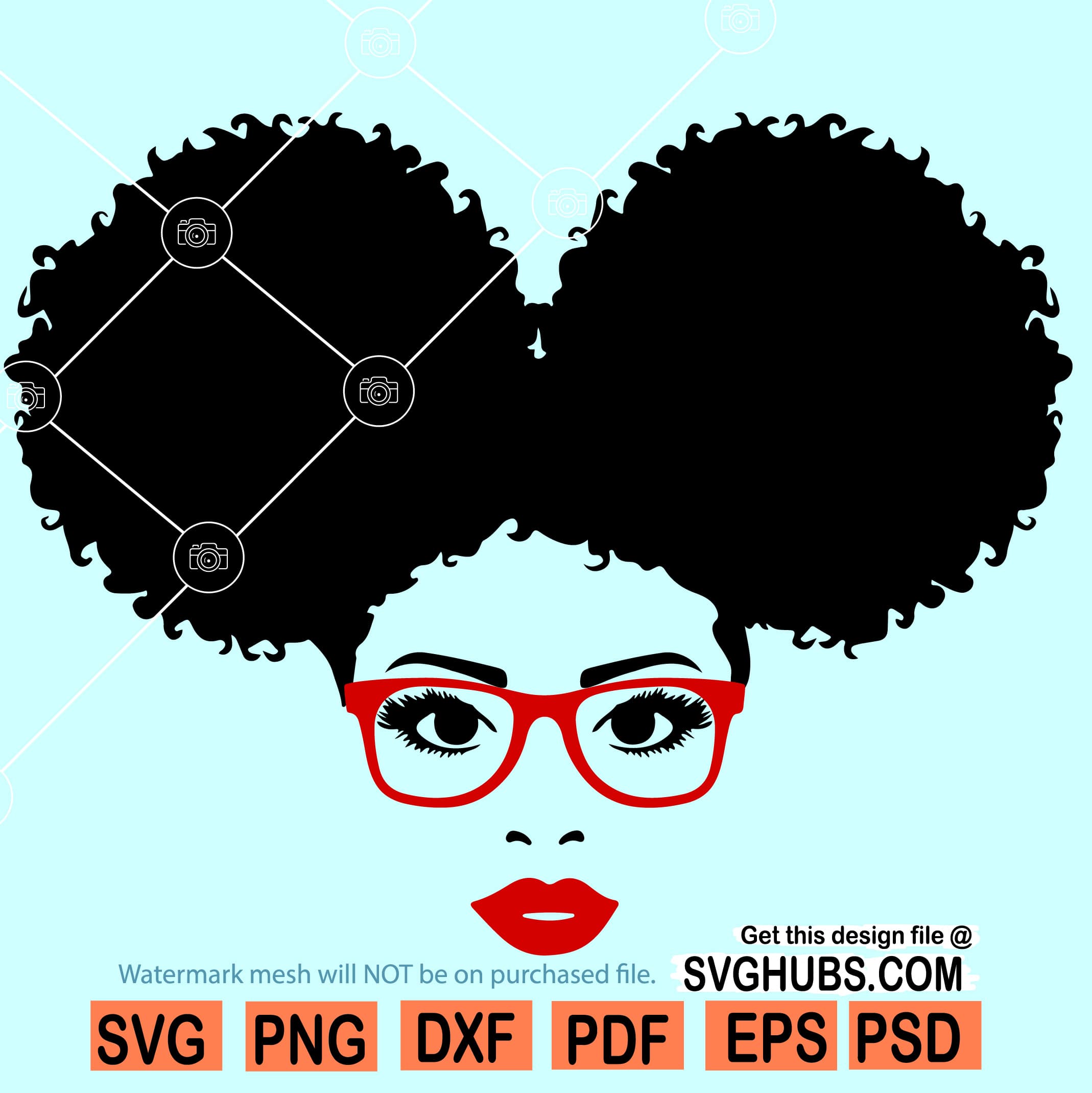 Afro Puff Woman Svg Woman With Sunglasses Svg Afro Black Woman Svg The Best Porn Website