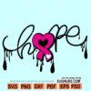 Cancer hope ribbon SVG