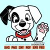 Dalmatian dog svg