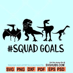 Dinosaur squad goals SVG