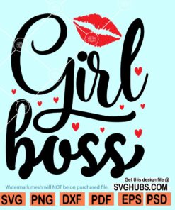 Girl boss SVG