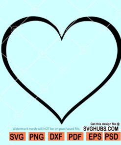 Heart outline svg