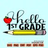 Hello first grade SVG