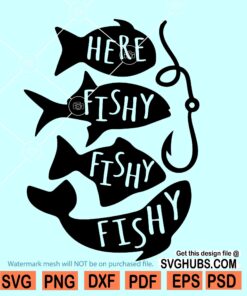 Here Fishy Fishy Fishy svg