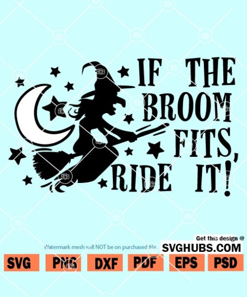 If the broom fits ride it SVG