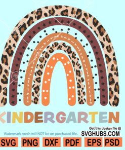 Kindergarten Rainbow SVG