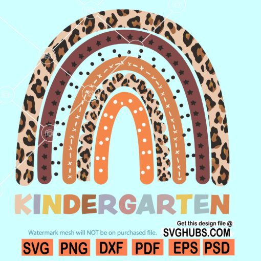 Kindergarten Rainbow SVG
