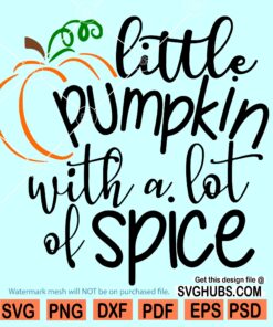 Little Pumpkin with a lot of Spice SVG