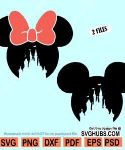 Mickey and Minnie Castle SVG