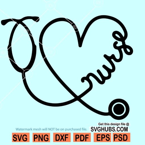 Nurse stethoscope SVG